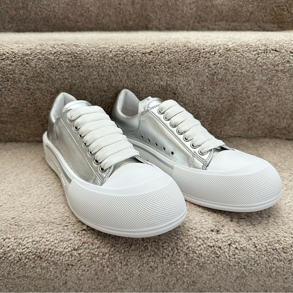 Alexander McQueen Other - New! Alexander McQueen Men's Plimsoll Leather Sneakers Size EU 42, US 9